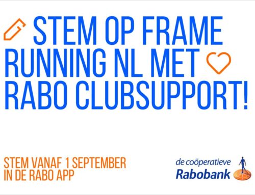 Rabo Club Support, stem op Frame Runnning!