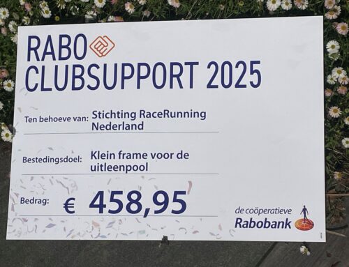 Mooie cheque namens Rabo Clubsupport!